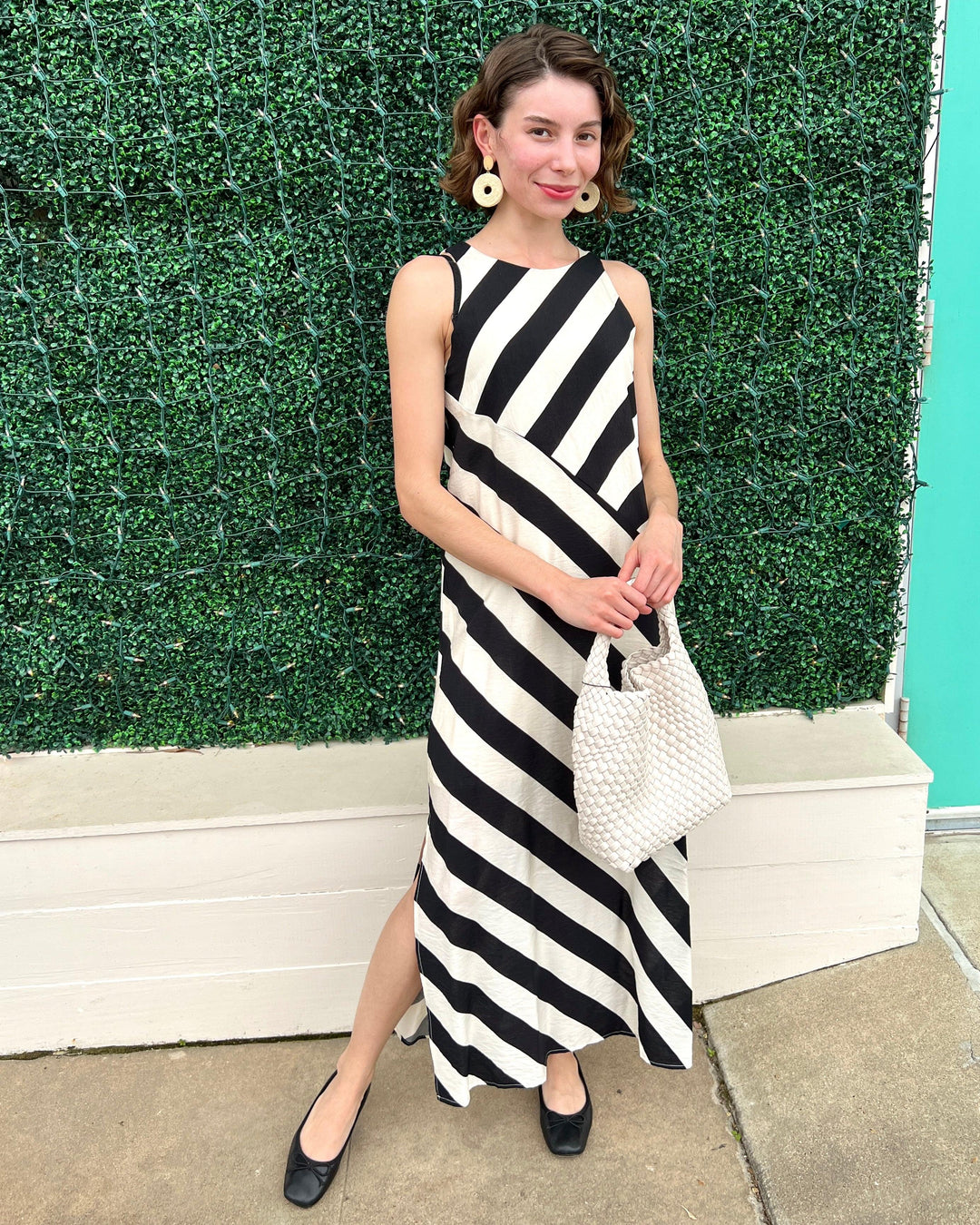 Stripe Side Slits Maxi Stripe Side Slits Maxi