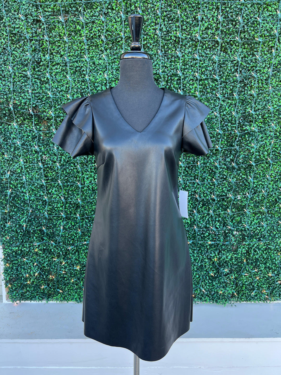 Pleather Flutter Dress | Dolce Cabo Brand | Women's Online Boutique Trs Chic Boutique Pleather Flutter Dress | Dolce Cabo Brand | Women's Online Boutique Trs Chic Boutique