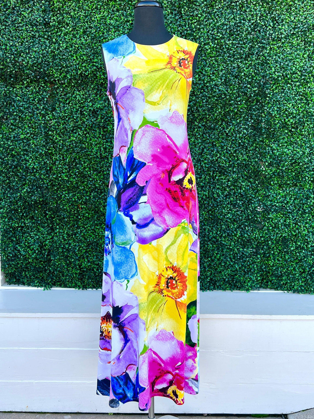 eva varro large floral maxi spring summer colorful