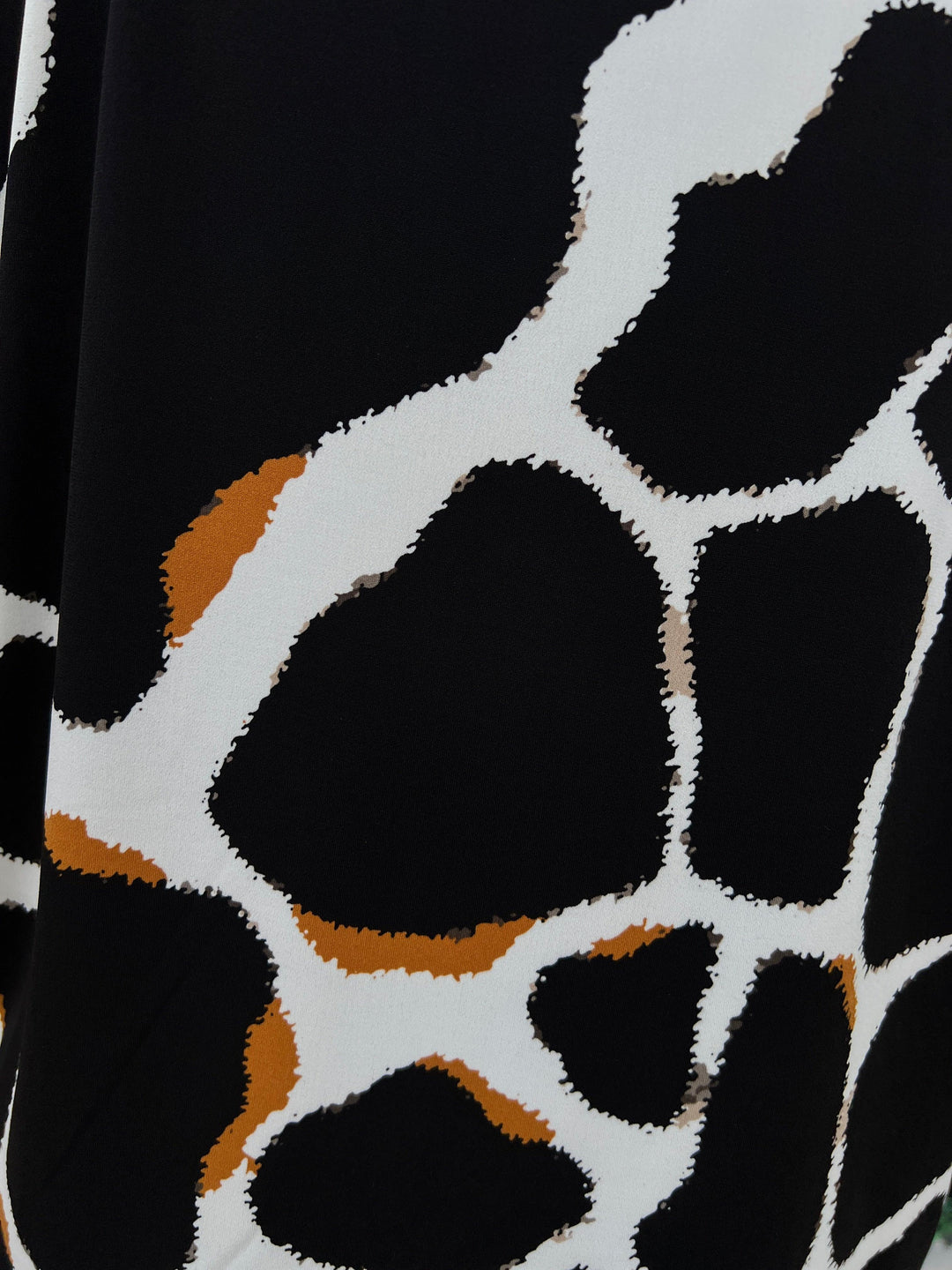 giraffe pattern black and white avant garde print cocktail dress women eva varro