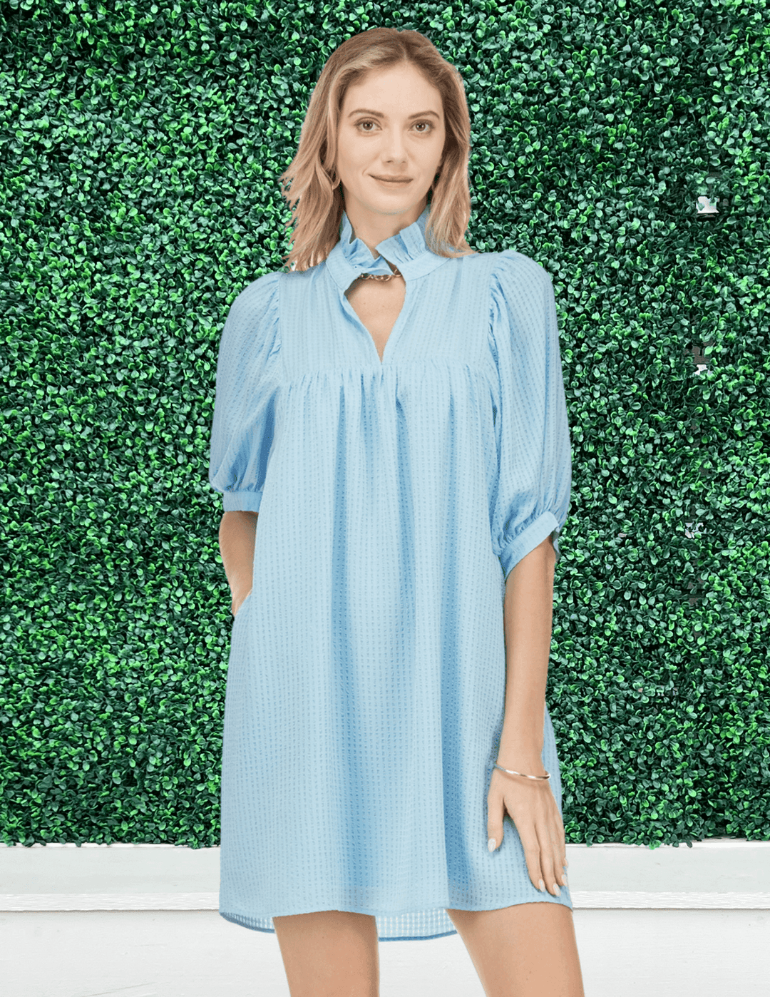 Seersucker Texture Dress Seersucker Texture Dress