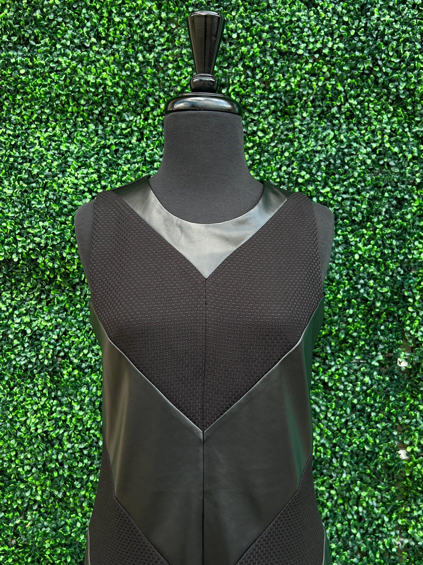 Vegan Leather Chevron Dress | Dress Shop Houston Trs Chic Boutique Vegan Leather Chevron Dress | Dress Shop Houston Trs Chic Boutique