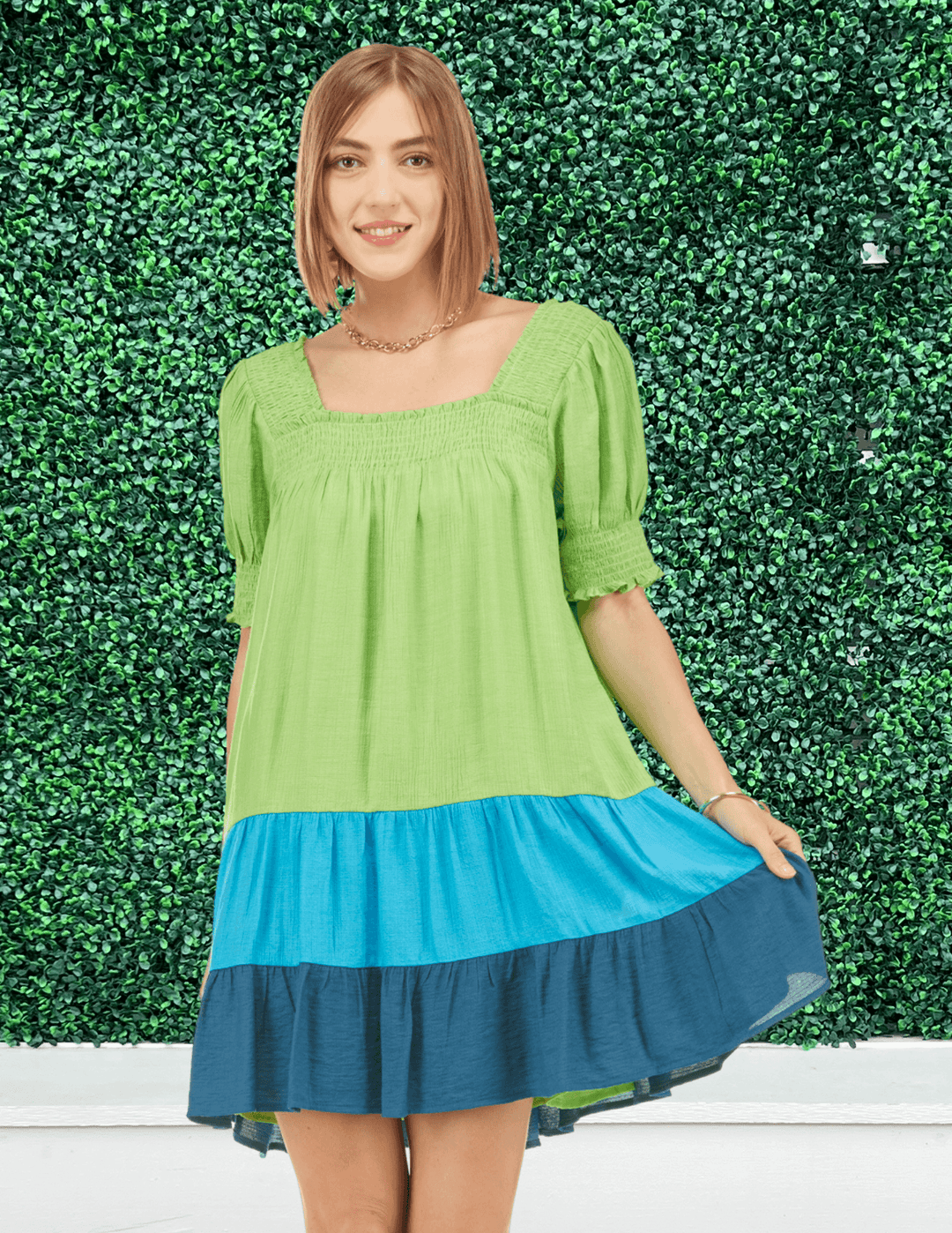Rainbow Pop Dress | Joy Joy Brand Colorful Dresses | Tres Chic Orange / xs Rainbow Pop Dress | Joy Joy Brand Colorful Dresses | Tres Chic Orange / xs