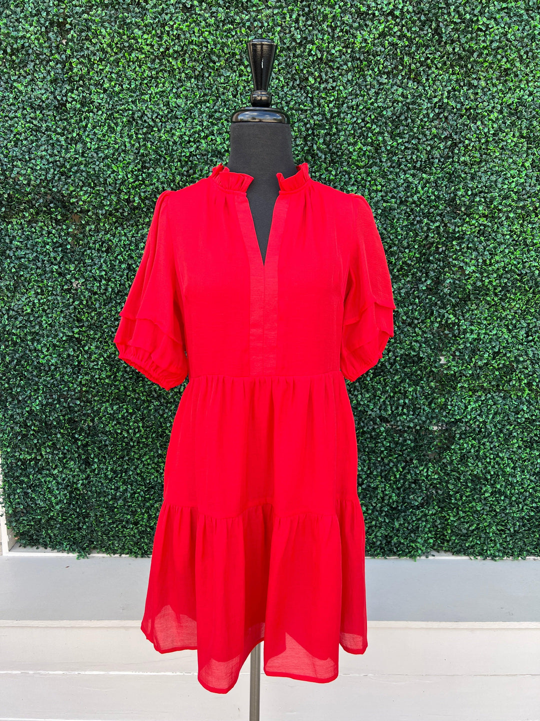 red dress boutique online Honey Red Maxi Dress - US 2