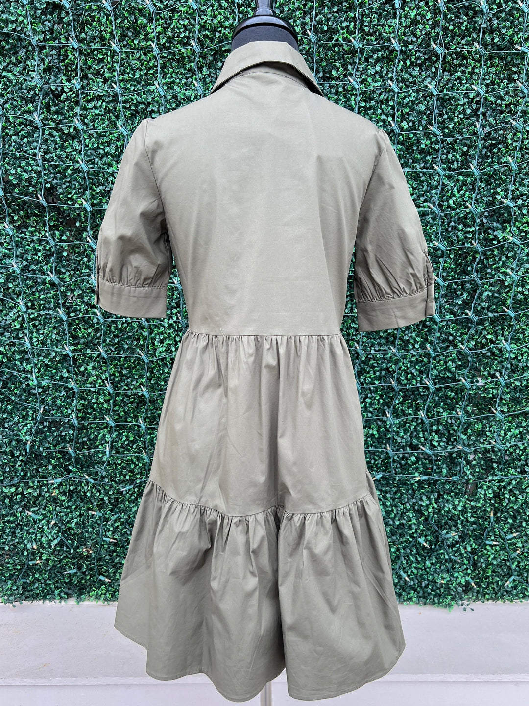 Olive Cotton Dress Trs Chic Boutique Olive Cotton Dress Trs Chic Boutique