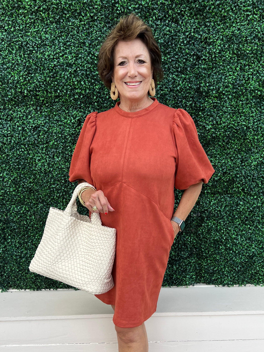 Burnt Orange Faux Suede Dress | Houston Texas Boutique | Tres Chic Trs Chic Boutique Burnt Orange Faux Suede Dress | Houston Texas Boutique | Tres Chic Trs Chic Boutique