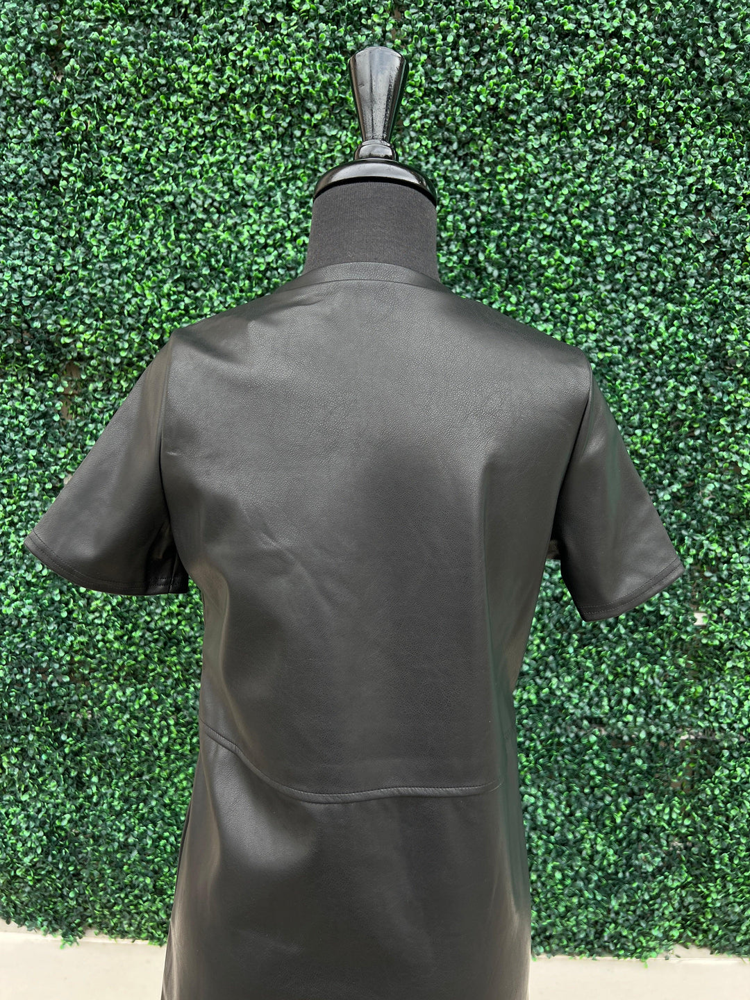 Faux Leather Jackie Dress | Women's Dress Boutique | Tres Chic Trs Chic Boutique Faux Leather Jackie Dress | Women's Dress Boutique | Tres Chic Trs Chic Boutique