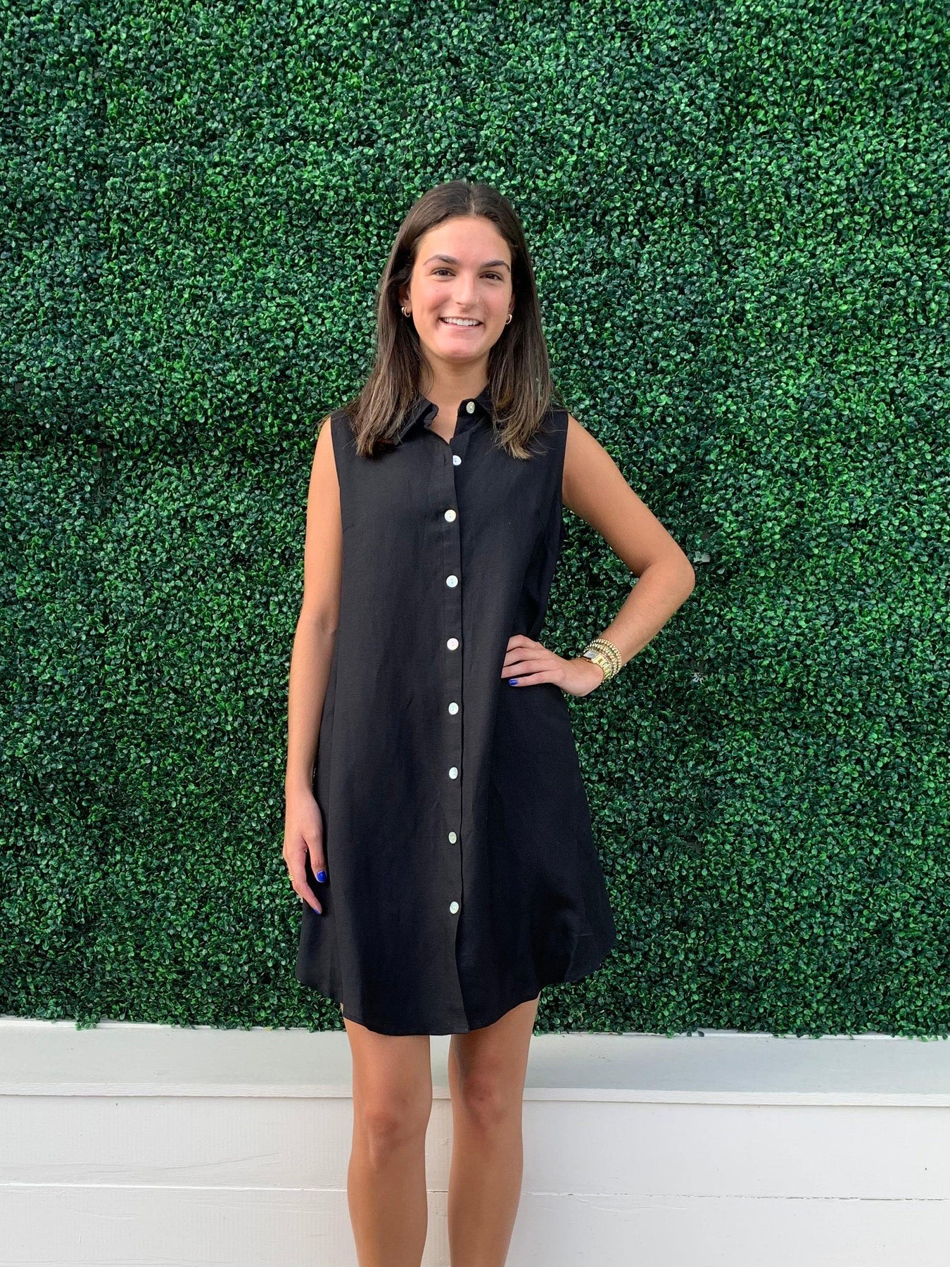 Linen Button Down Dress | Women's Boutique