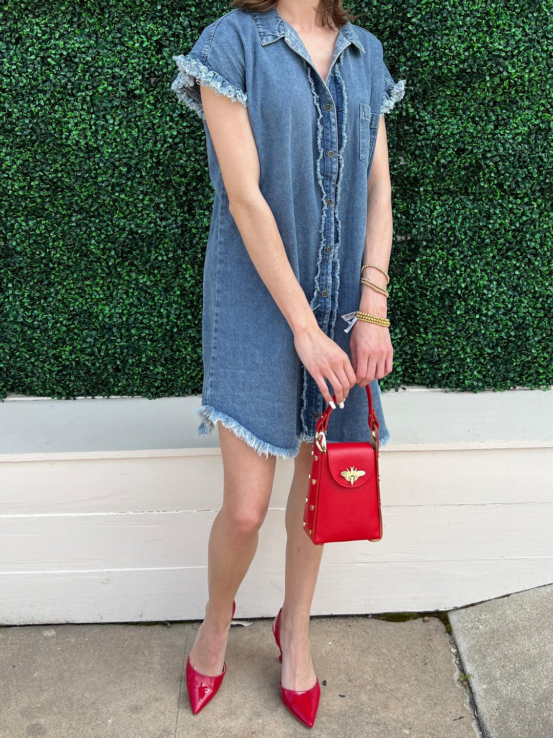 Frayed Denim Dress Frayed Denim Dress