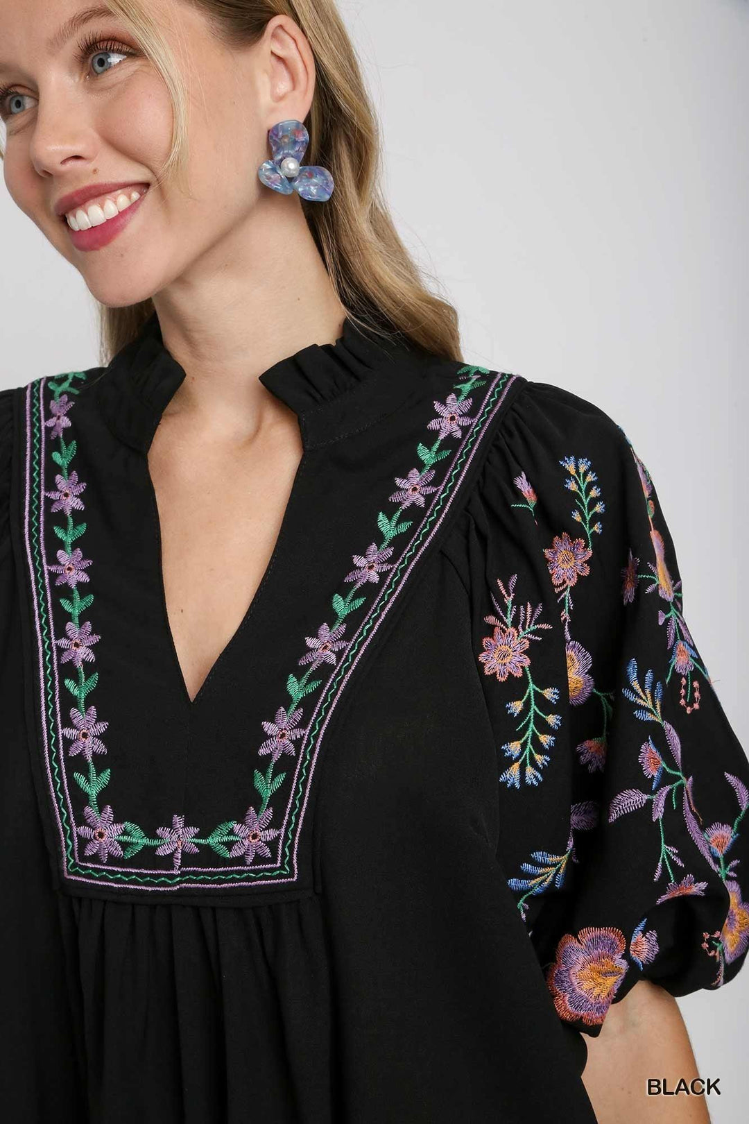 Ruffle Neck Embroidered Dress | Umgee Dresses | Trendy Online Boutique Trs Chic Boutique Ruffle Neck Embroidered Dress | Umgee Dresses | Trendy Online Boutique Trs Chic Boutique