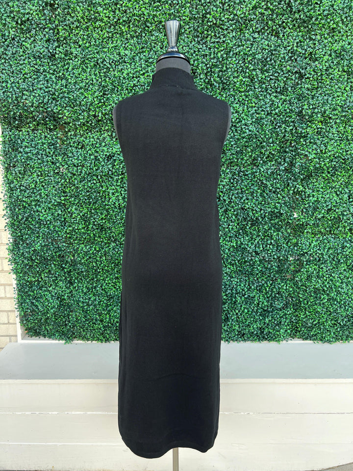midi dress black sweater mock neck dresses boutique online