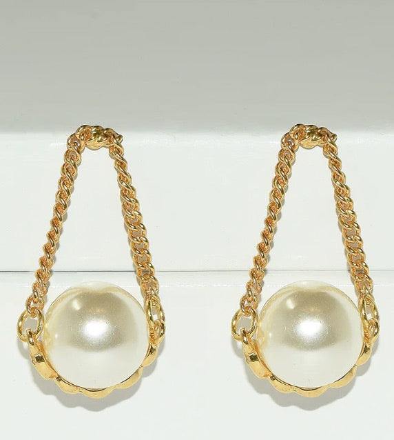 ETTY PEARL DROP EARRING Karine Sultan online womens gift boutique earrings and jewelry