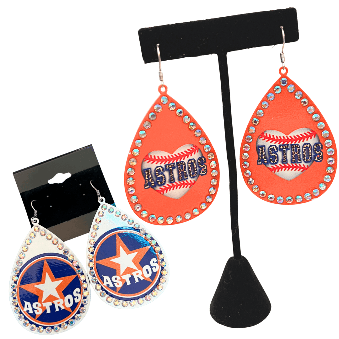 astros earring boutique online orange and white and blue