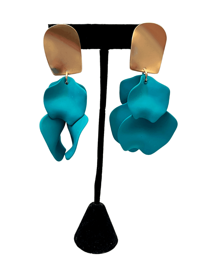 bright turquoise earrings unique women over 50
