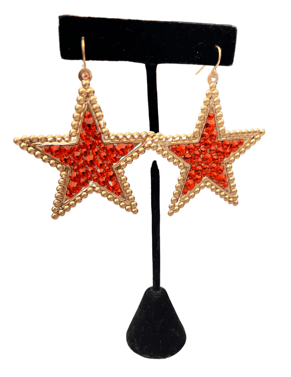 gift boutique for women in Houston astros fans blue orange earrings