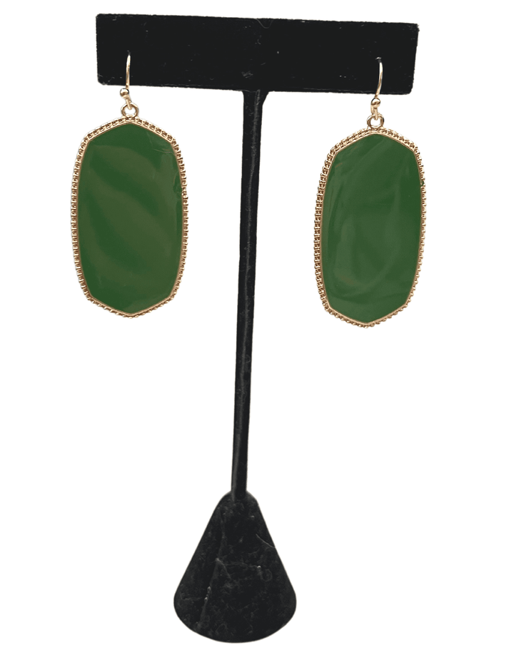 green pop of color kendra style earring
