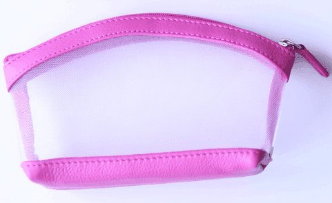 Pink pouch for purse or handbag from Tres Chic 