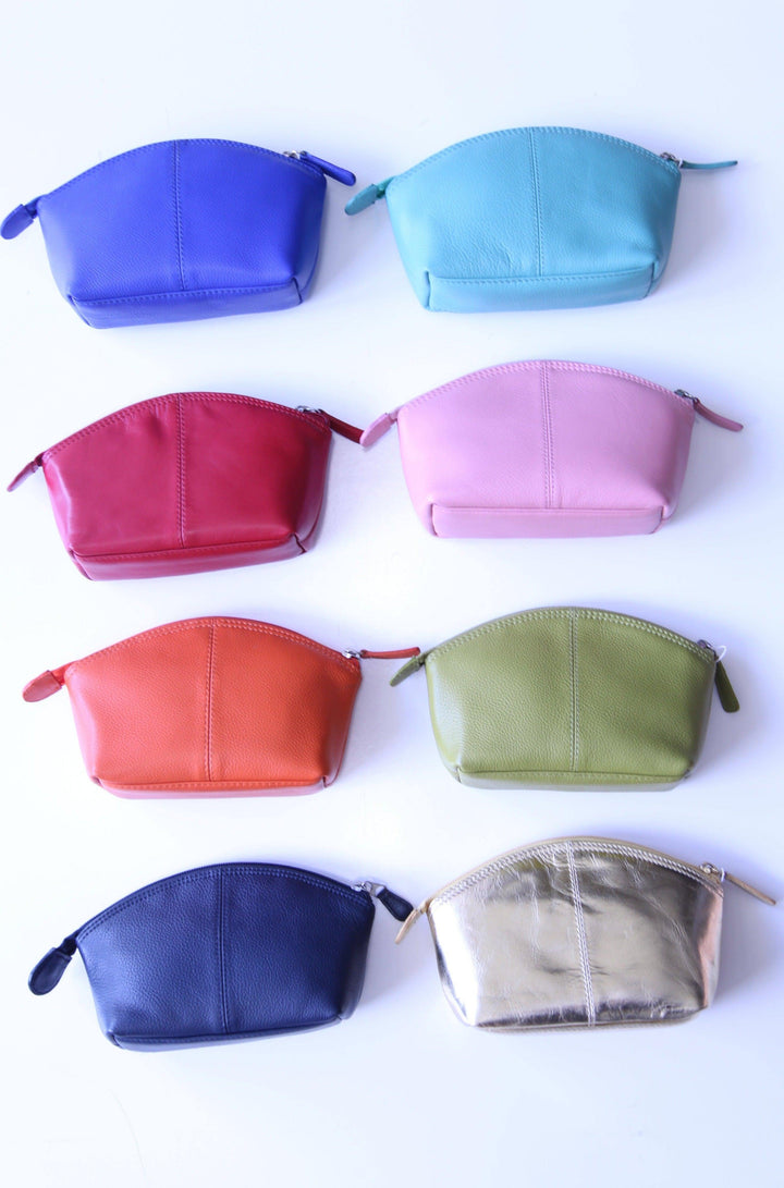 So many fun colors and you can get a whole matching set of leather storage bags!