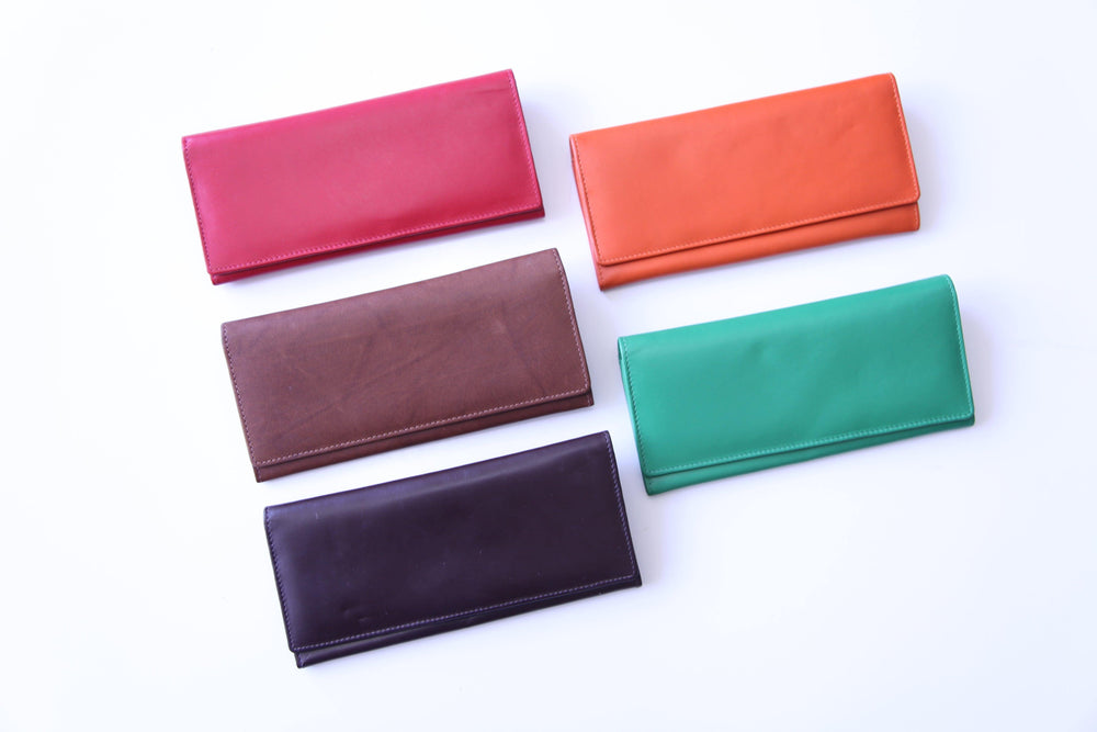 leather colorful wallets
