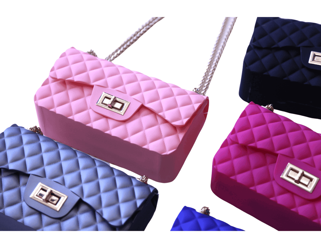 Structured quilted rubber purses in Houston