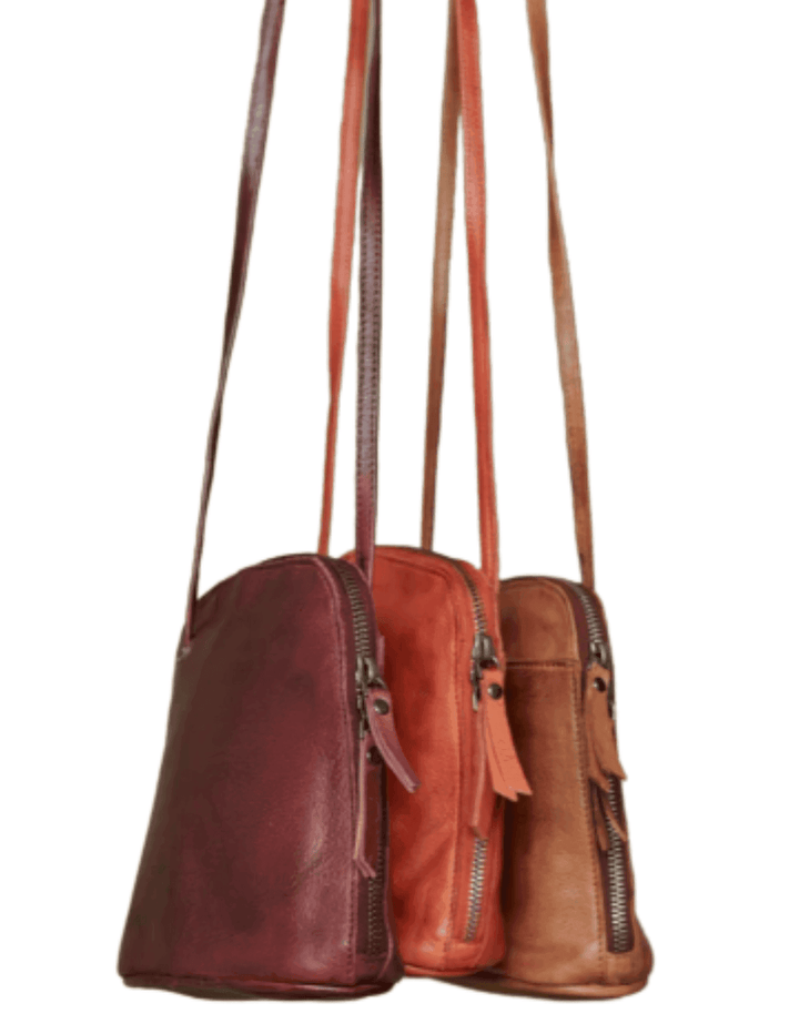 Soft leather zipper purse