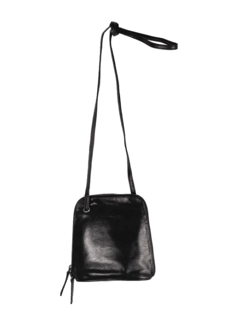 shiny black full leather crossbody purse at the online boutiques for women