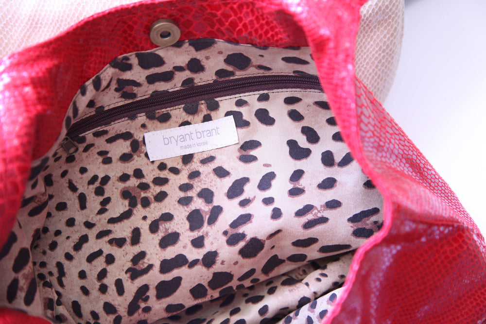 large roomy tote bag with interior pocket