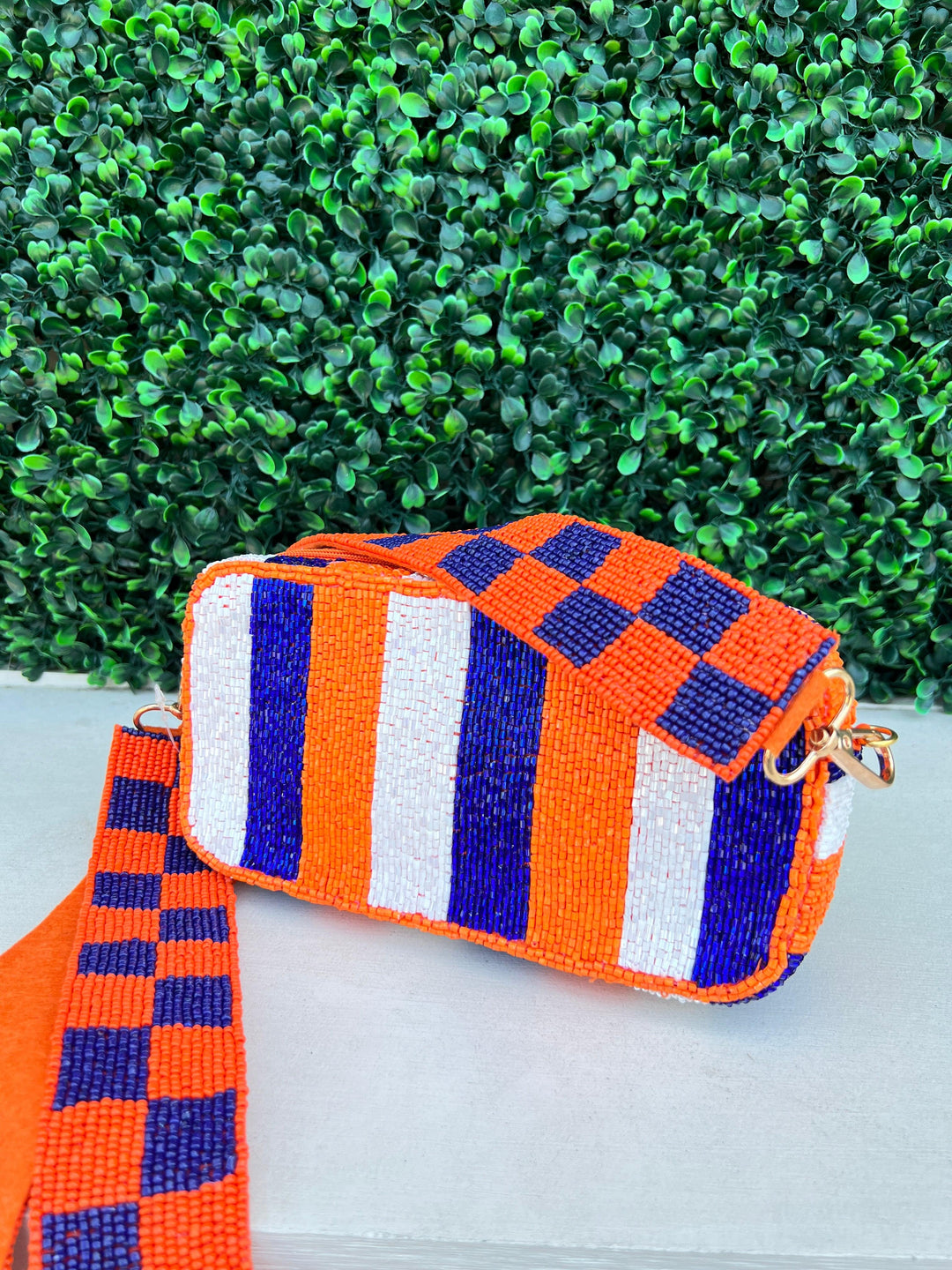 tres chic houston Astros beaded clutch gift shop women's boutique