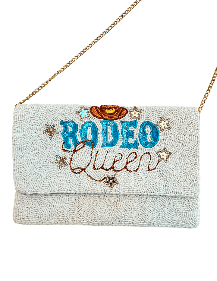 houston rodeo hlsr womens gifts cowgirl beaded crossbody turquoise