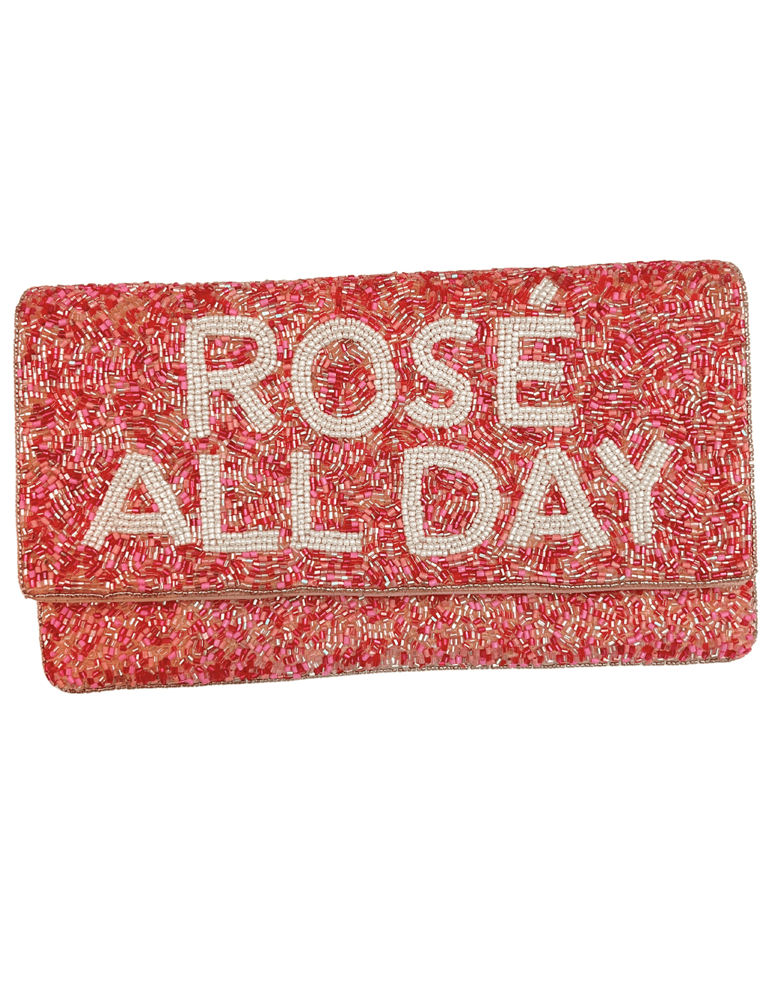 rose all day novelty handbags beaded clutch with crossbody chain