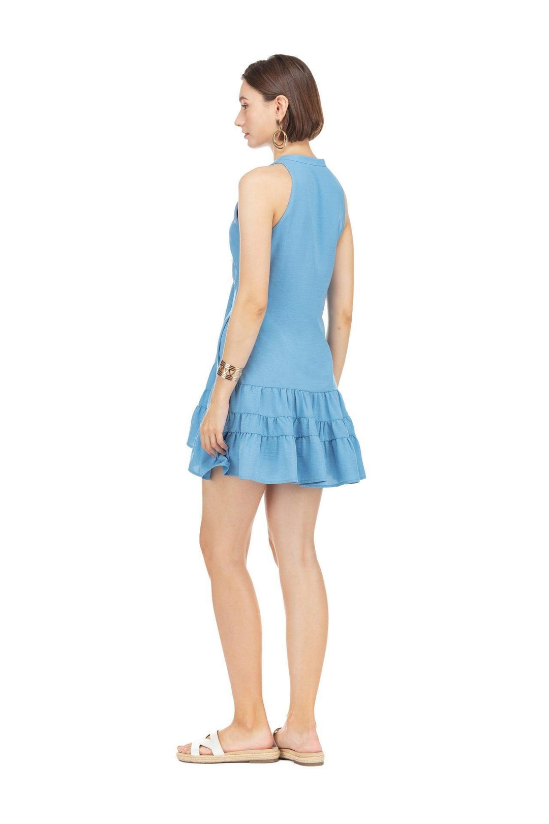 drop waist flounce dress Lace Dropwaist Flounce Mini Dress