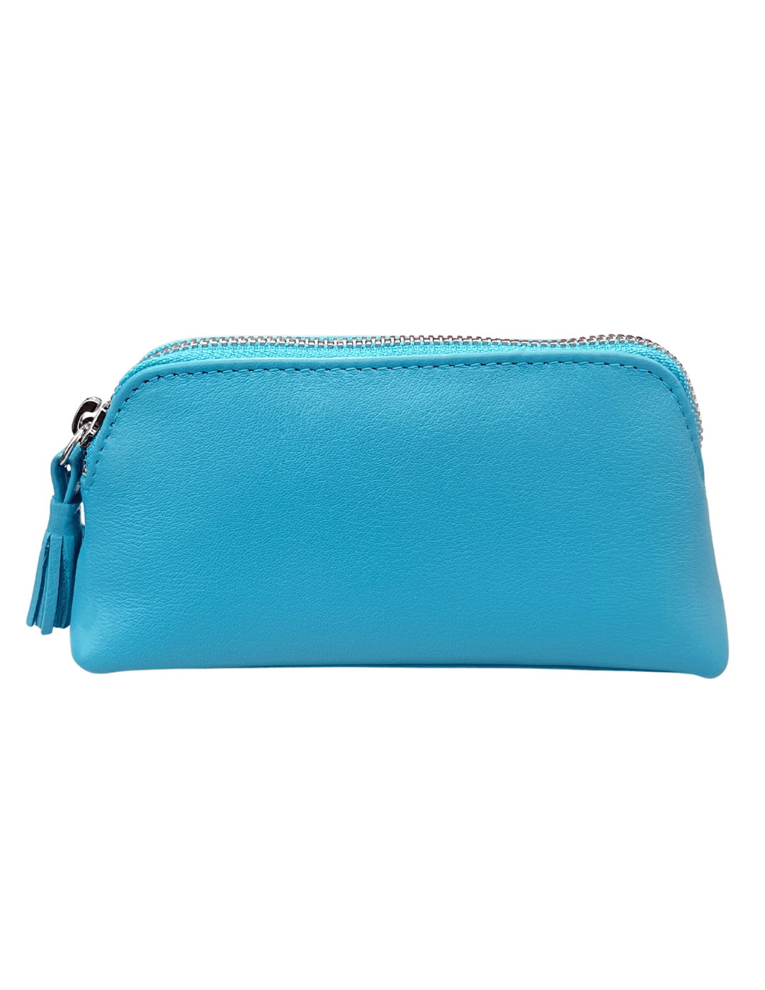 Aegean blue colorful leather goods womens gift ideas houston texas makeup bag