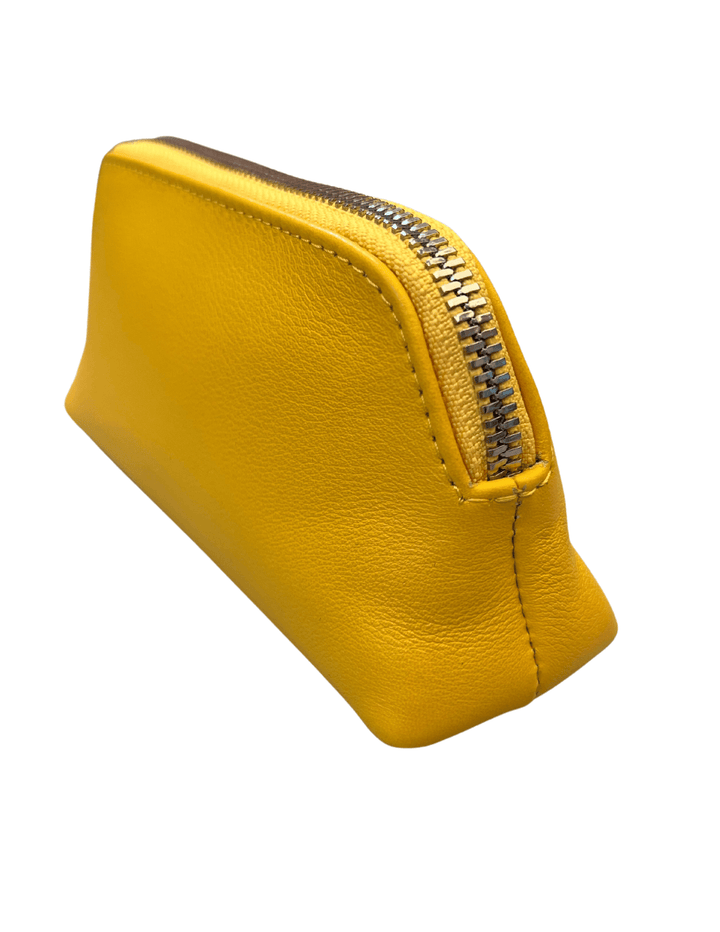 womens gift boutique near me yellow leather makeup bag