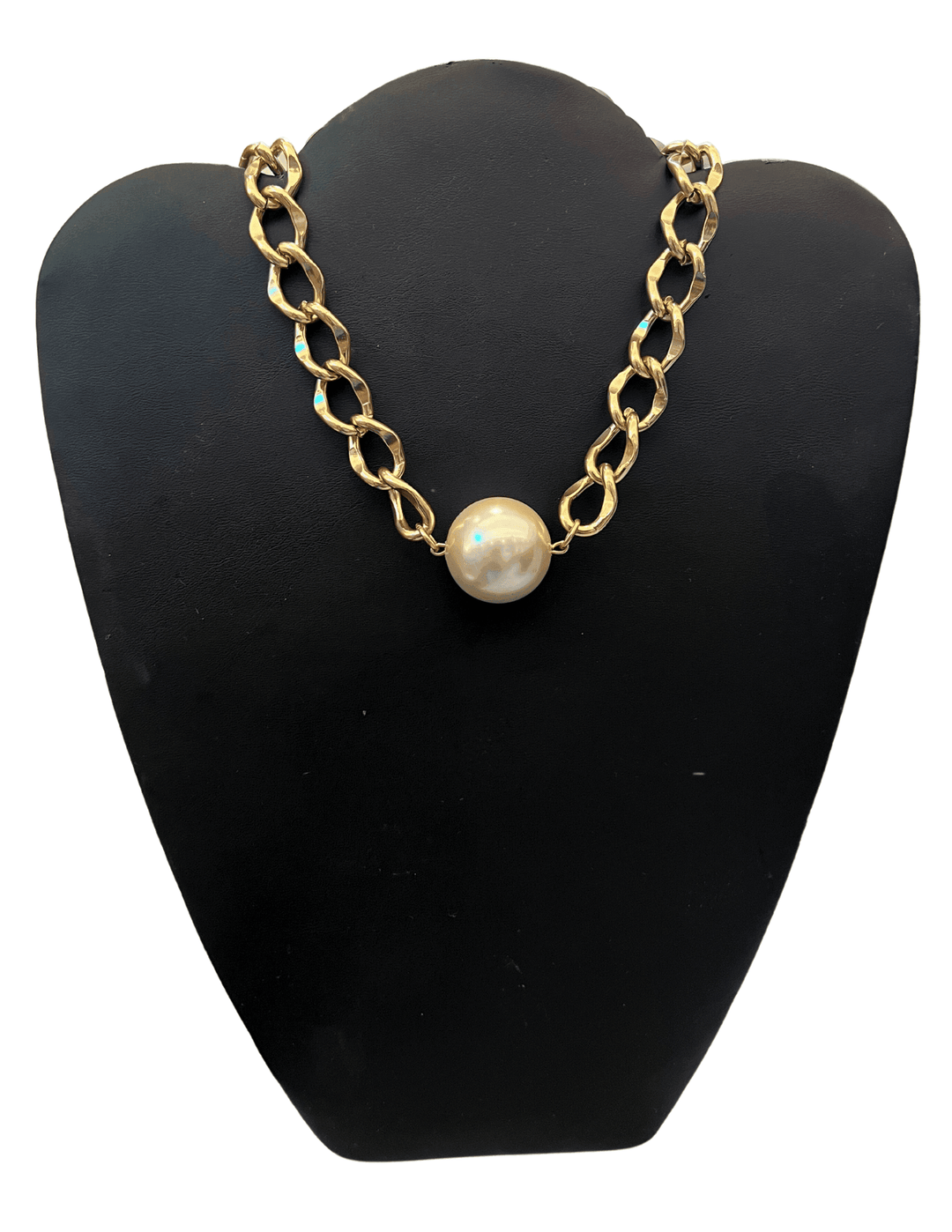 large pearl on gold chain inexpensive statement jewelry near me