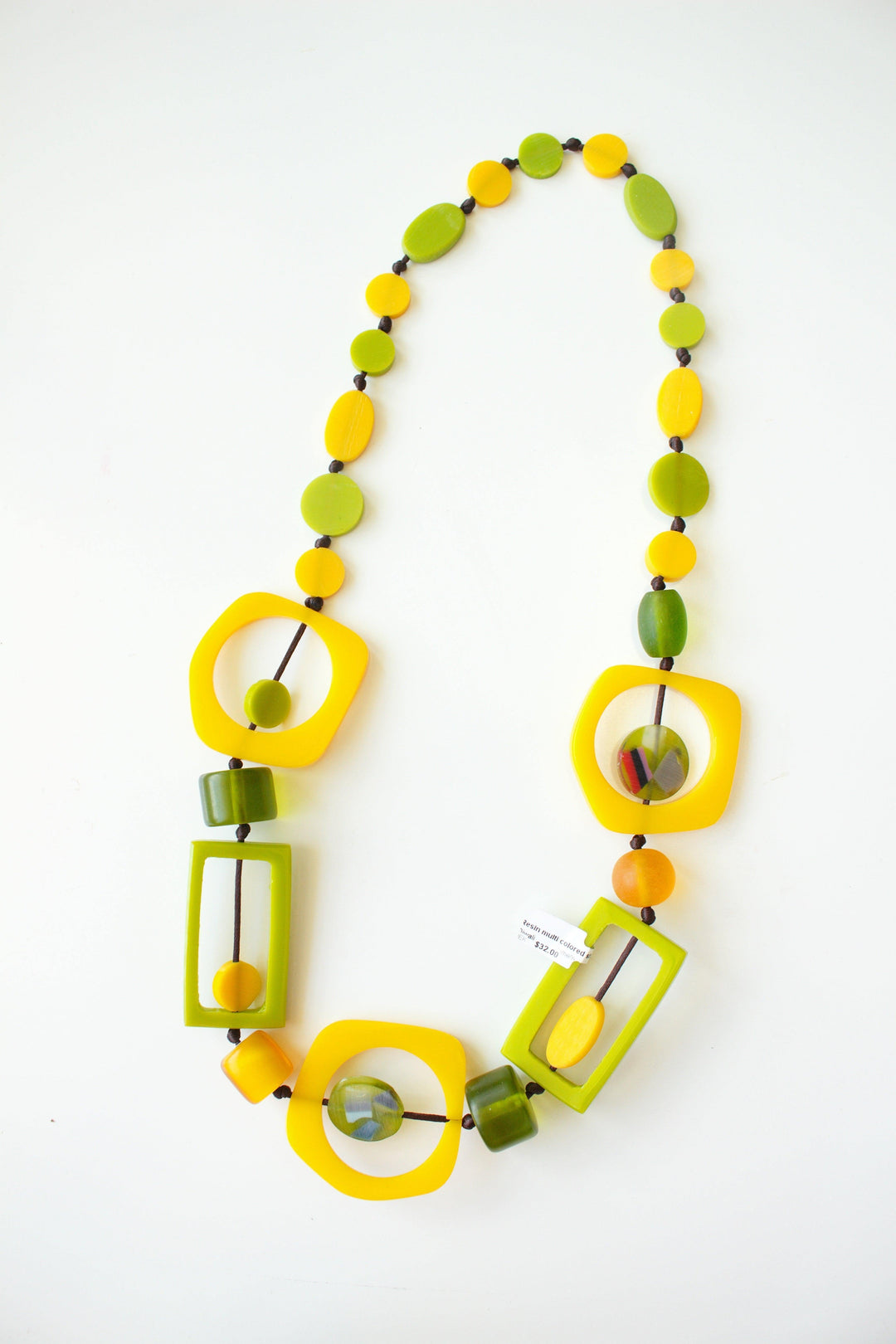 Resin Multi Shaped Necklaces - Tres Chic Houston
