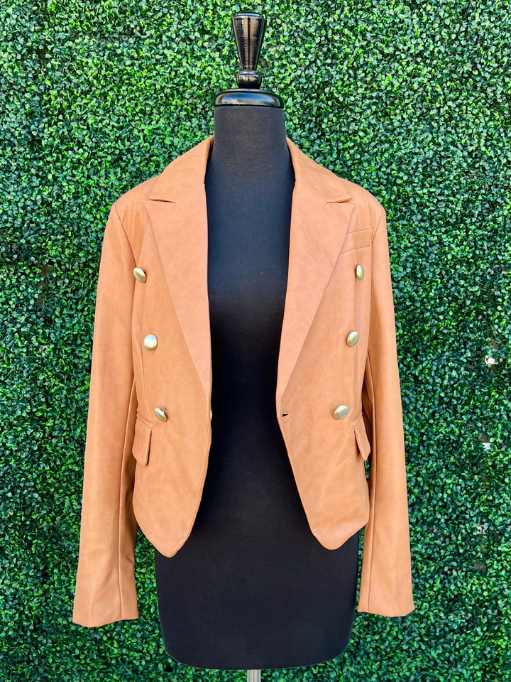 ​​trendy online boutiques leather blazers