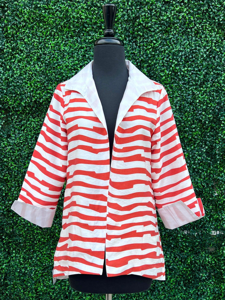 Grace jacket red stripe for forth of july summer 2023