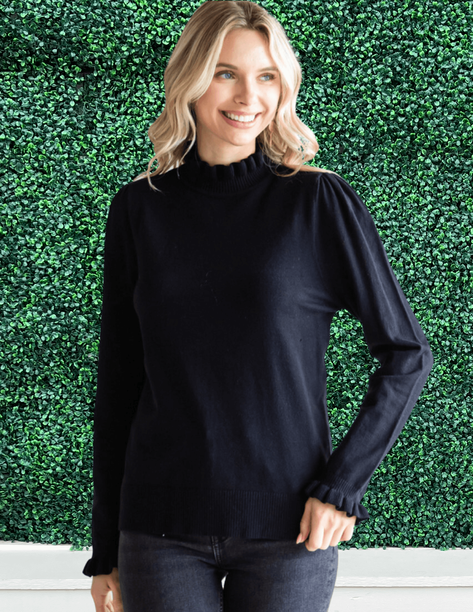 Frill turtleneck sales