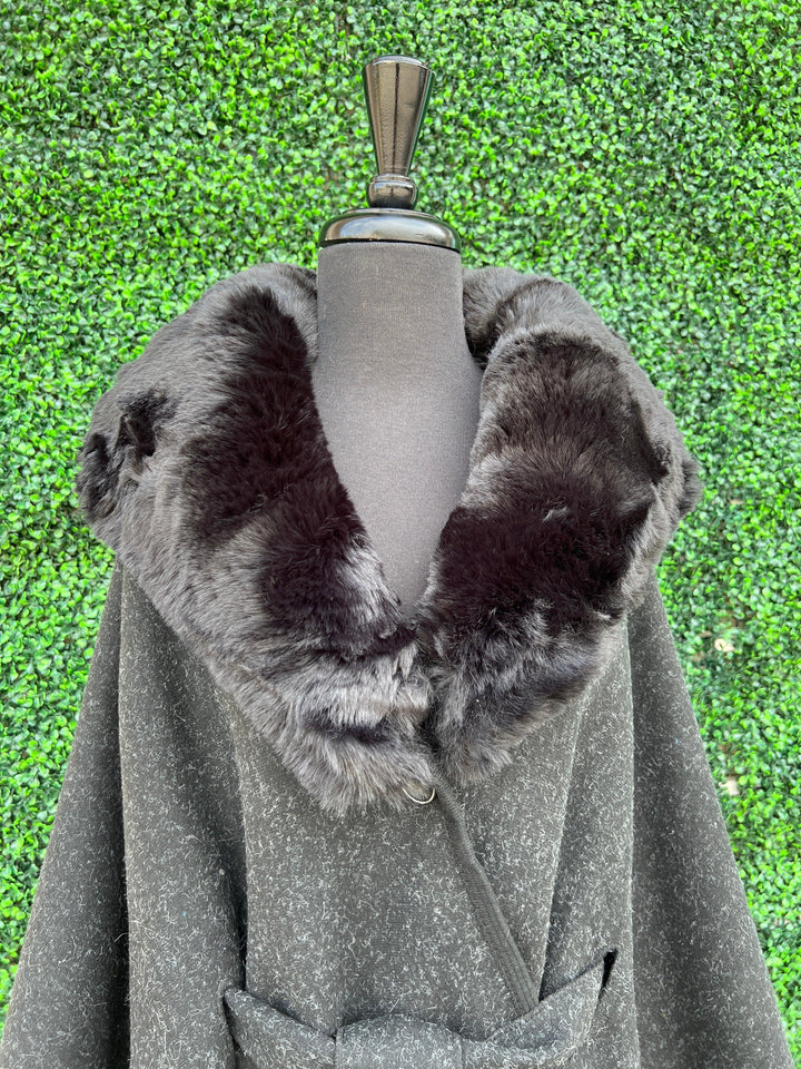 plus size shawl cape fur boutique