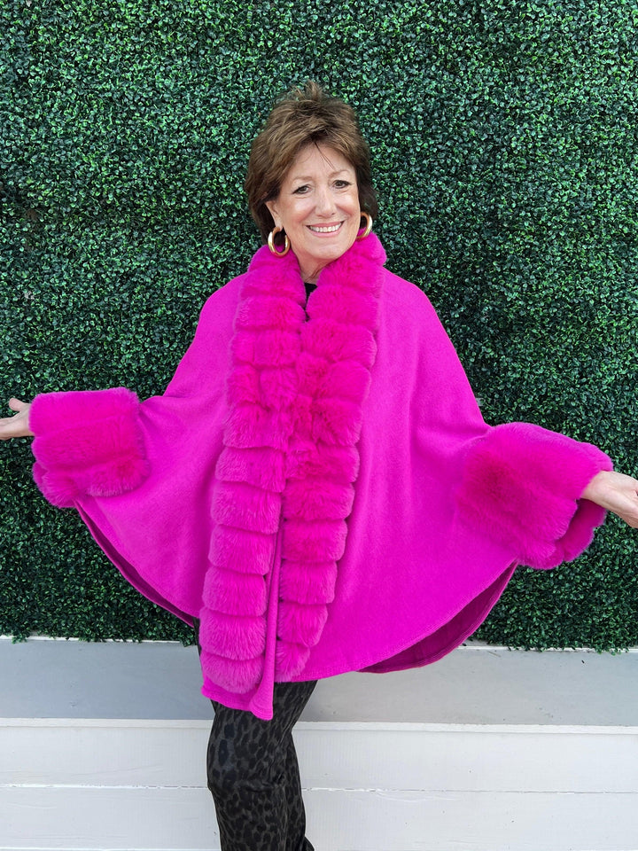 womens online boutique gifts Barbie pink faux fur  tres chic