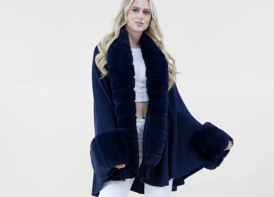 holiday gift boutiques near me faux fur blue navy