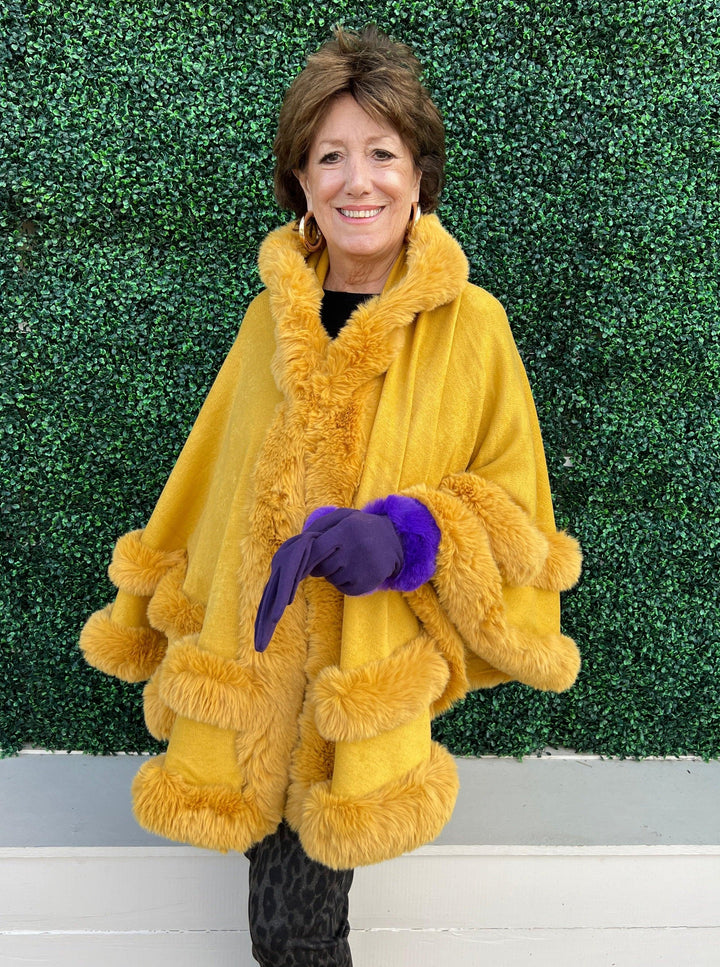 online womens trendy boutique faux fur gift ideas houston texas yellow