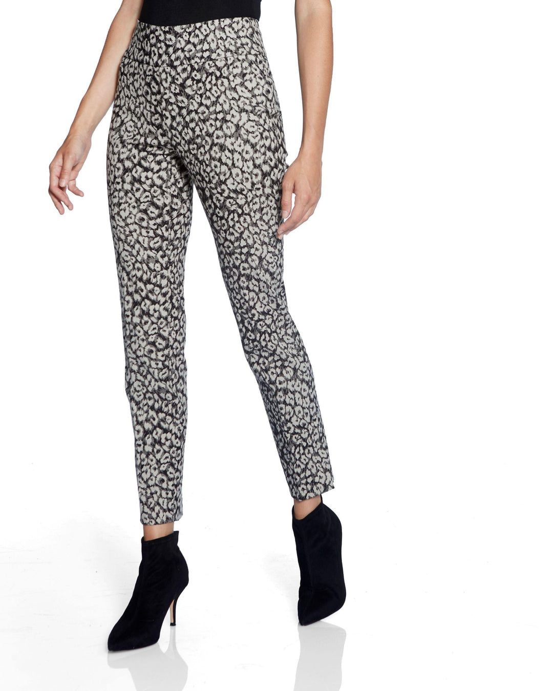 Grey Leopard Paw Print Up! Pants - Tres Chic Houston