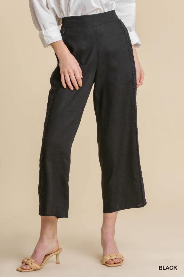 crop pant with lace tres chic houston women over 50