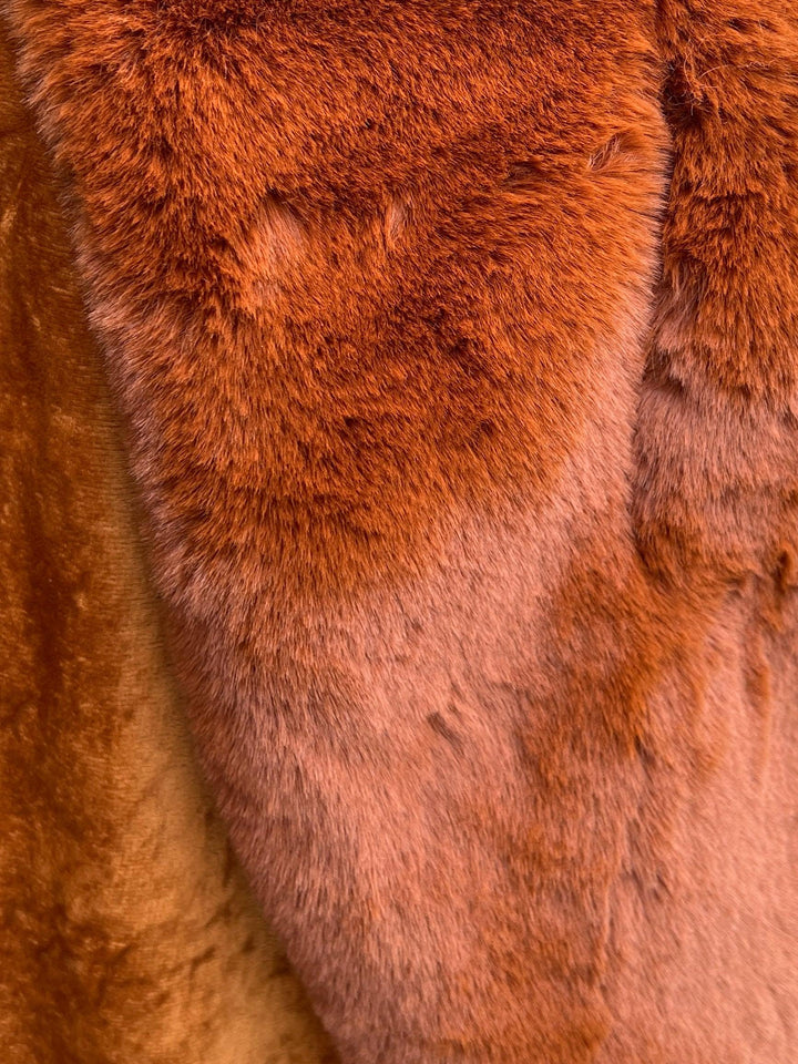womens faux fur wraps after 5 attire evening wear boutique lux glam unique camel