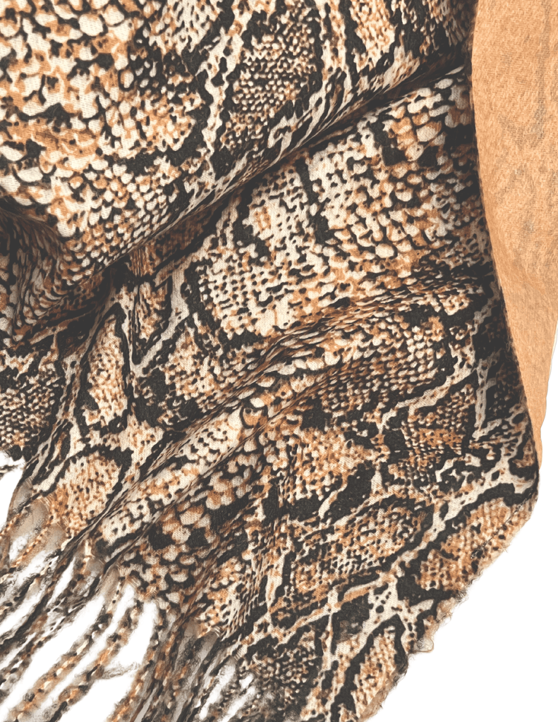 小物 Python Skin Long Sheer Stole scarf snake Genuine snake leather, long and wide real python leather of thick
