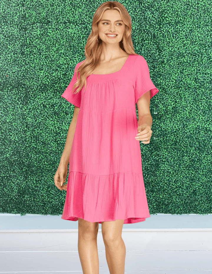 pink dainty dresses Mature women boutique