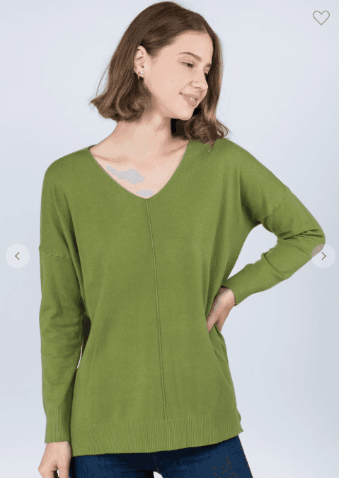 long green sweater- tres chic houston