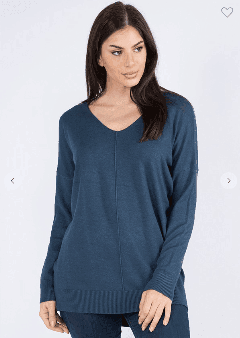 denim colored cozy soft sweater