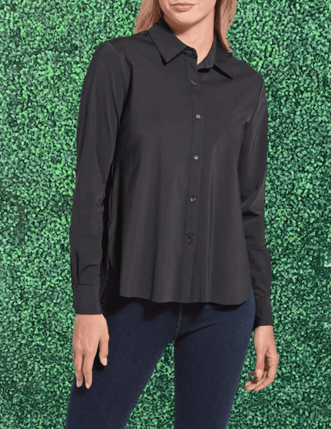 Connie Slim Button Down Shirt | Dress Shirt Houston Black / S Connie Slim Button Down Shirt | Dress Shirt Houston Black / S